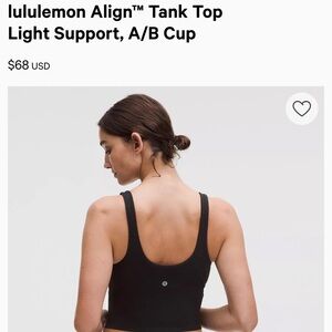 Lululemon Align tank - black